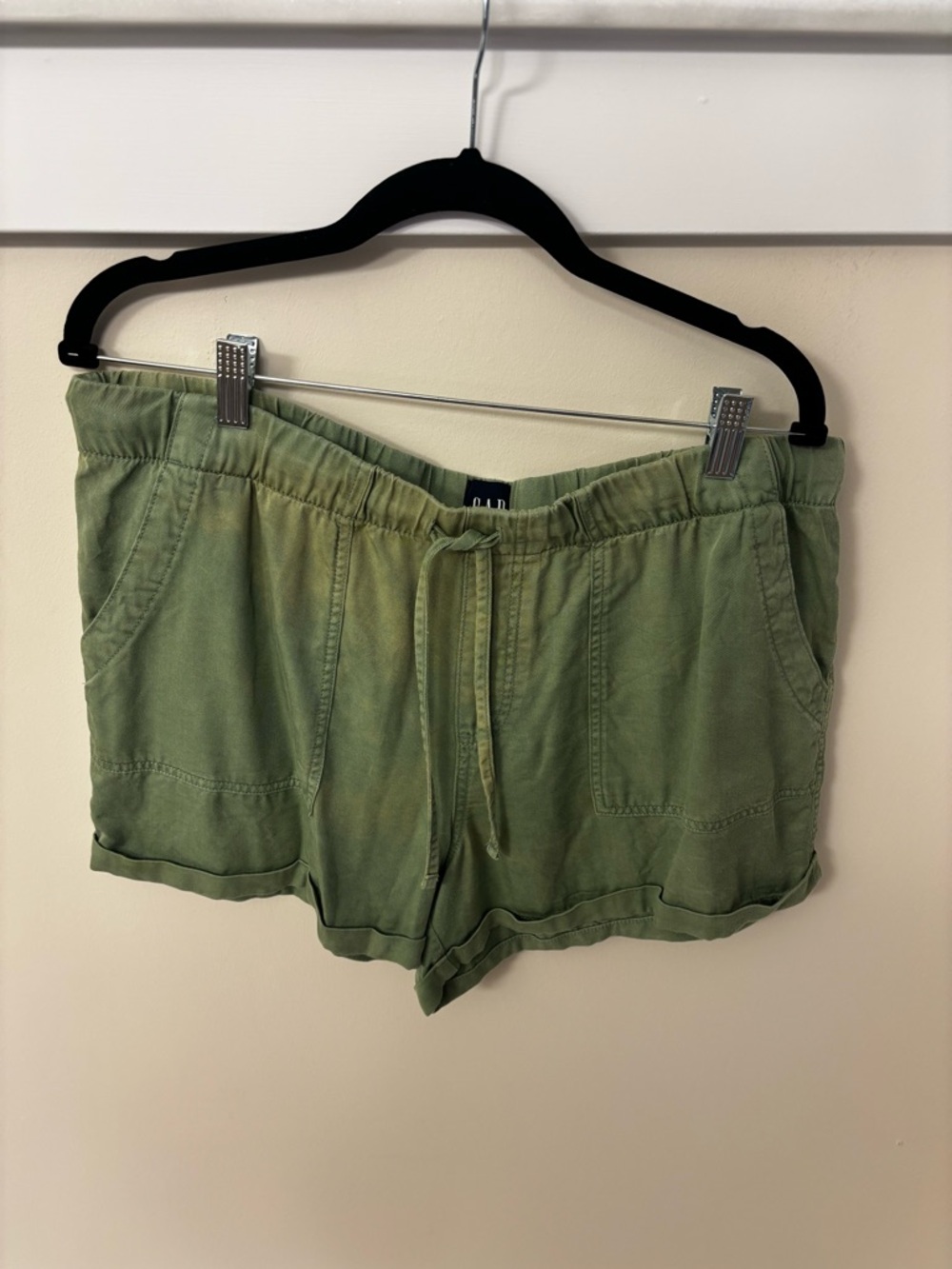 GAP Olive Green Drawstring Women’s Athletic Shorts
